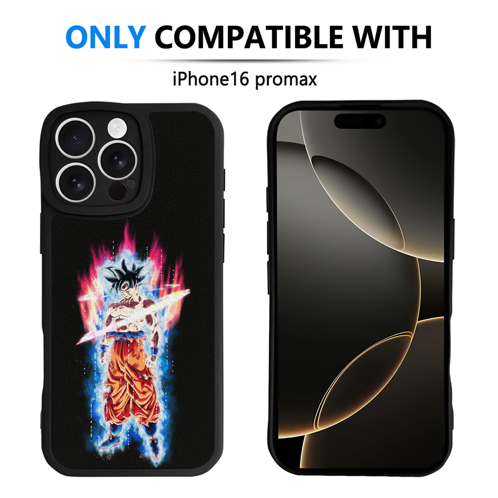（画像用） ドラゴンボール 孫悟空（そん ごくう）Son Goku カカロット DRAGON BALL Kakarotto 【iPhone 16シリーズ対応】シリコンスマホケース（レザー調） 材質：シリコン